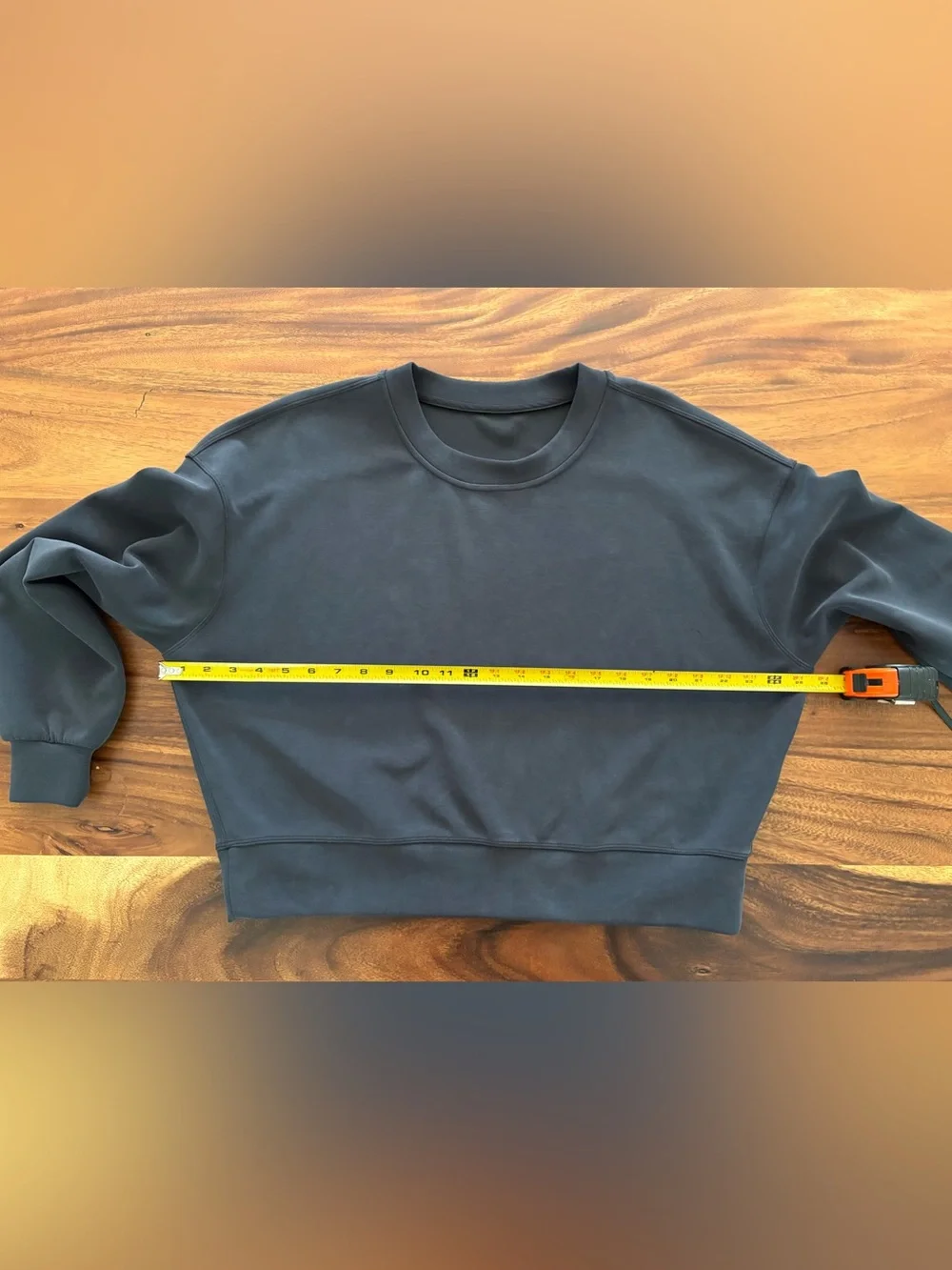 Lululemon Perfectly Oversized Cropped Softstreme Sweatshirt In Black Size 8